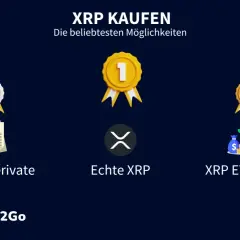 XRP kaufen: Derivate, echte XRP oder XRP ETF & ETP. Bitcoin2Go zeigt die beliebtesten Möglichkeiten.