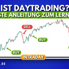 Kerzencharts zeigen Kauf- und Verkaufssignale für Daytrading. Lerne die beste Anleitung zum Daytrading.