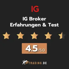 IG Broker Erfahrungen & Test: 4.5/5 Sterne. Ein Trading.de-Review mit Einblick in die Märkte.