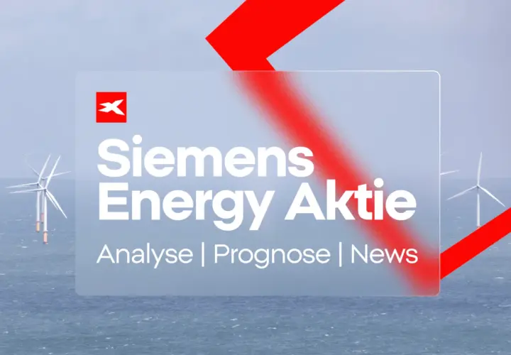 Siemens Energy Aktie: Analyse, Prognose, News. Windkraftanlagen im Meer, die den Aufwärtstrend des Siemens Energy Kursziels symbolisieren.