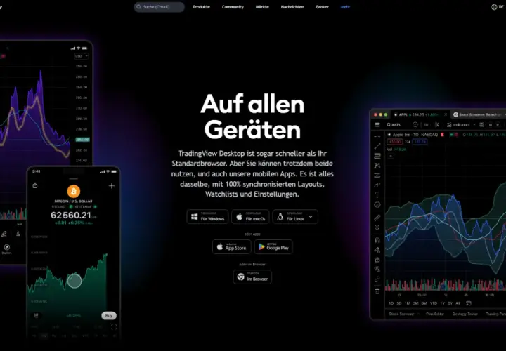 TradingView Erfahrungen: Charts auf allen Geräten, synchronisierte Layouts und Einstellungen. Ideal für Trader.