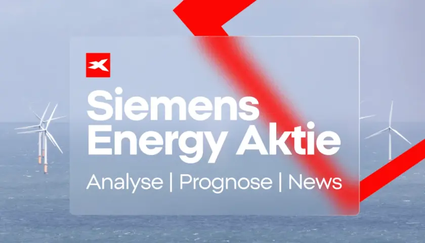 Siemens Energy Aktie: Analyse, Prognose, News. Windkraftanlagen im Meer, die den Aufwärtstrend des Siemens Energy Kursziels symbolisieren.