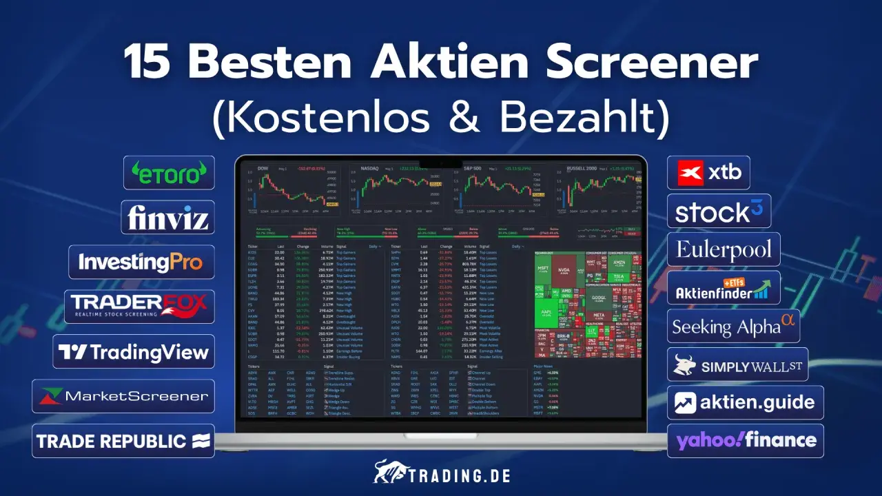Die besten Aktien Screener für kurzfristige Aktien. Vergleiche und finde die Top-Tools für deine Trades.
